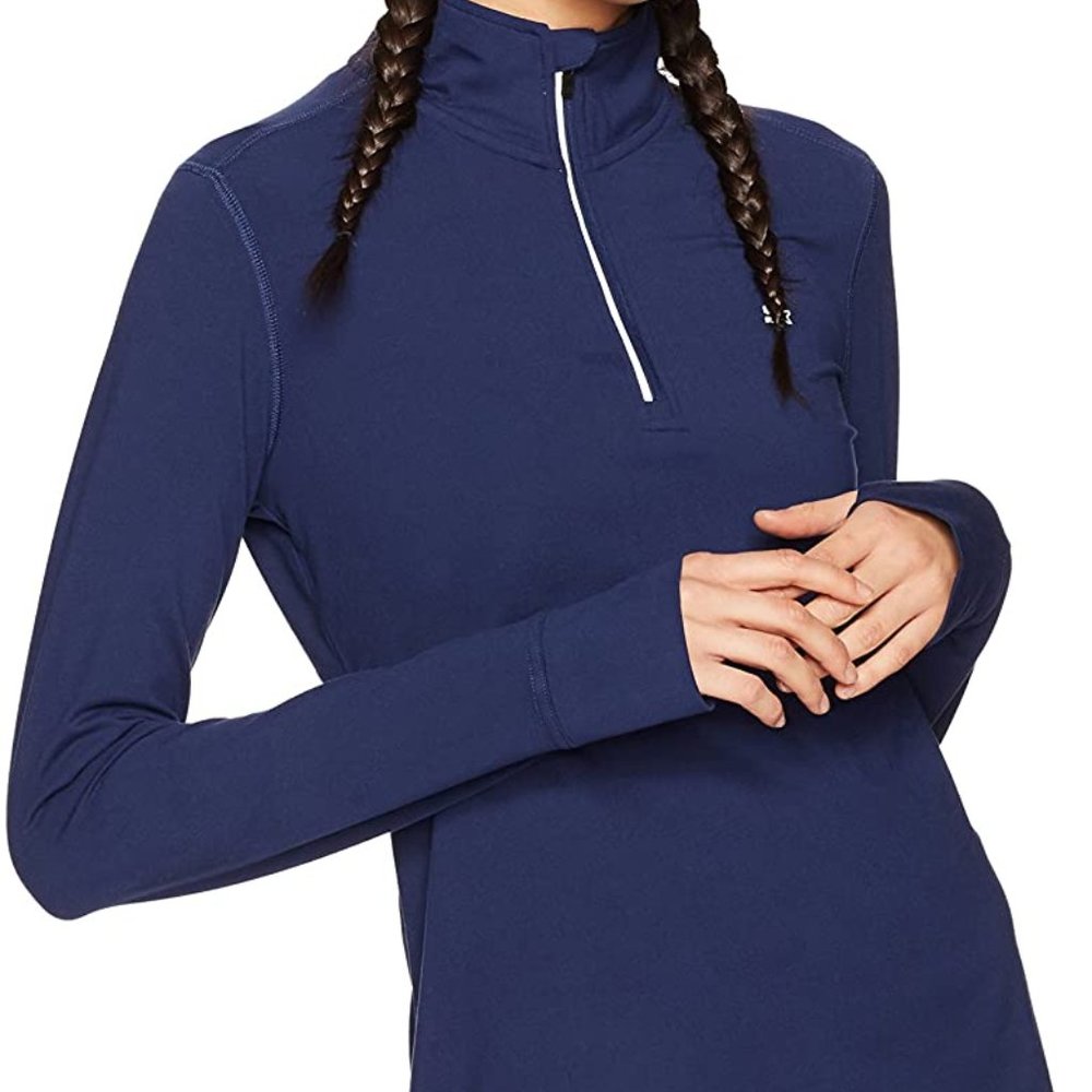 Starter Women's Long Sleeve Half-Zip Top Shirt - Picture 1 of 4